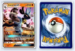 Pokemon Lucario GX SM #100 Black Star Promos - Image 3