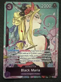 Black Maria Dash Pack SR One Piece Promotion Cards OP08-074 NM - Image 1