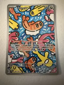 Pokemon TCG Tatsugiri Twilight Masquerade Illustration Rare Card 186/167 - Image 1