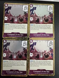 One Piece Card Game Conquest Of The Sea OP08-077 English Playset X4! - Image 1