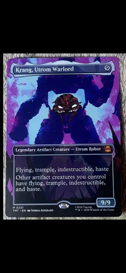 Krang, Utrom Warlord (Borderless Teenage Mutant Ninja Turtles Regular clean card - Image 1