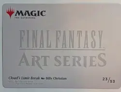 Cloud's Limit Break Art Card (Gold-Stamped Signature) Art Series: Final Fantasy - Image 2
