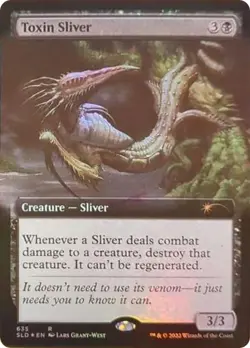 MTG Foil - Toxin Sliver (Extended Art) - 635 / NM / English - Image 1