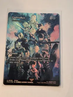 Endwalker / Brainstorm - Borderless - Foil - Final Fantasy MTG 0028 - Image 1