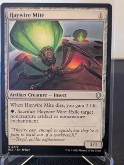 Haywire Mite 274 Uncommon Commander: Bloomburrow Magic: The Gathering Near Mint - Image 1