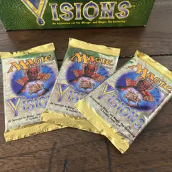 *Vintage* Visions Booster Pack (Sealed) Magic the Gathering (1997) - Image 3
