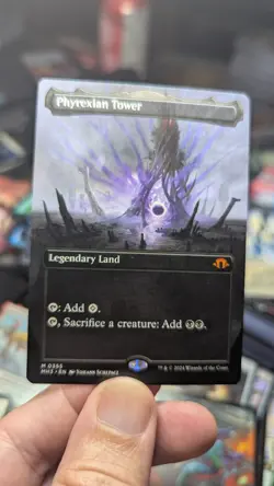 1x Phyrexian Tower Borderless NM - Modern Horizons MH3 Magic MTG x1 - Image 1