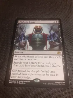 Magic The Gathering Diabolic Intent, The Brothers' War (BRO) - Image 1