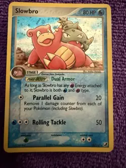 Pokemon TCG Slowbro EX Unseen Forces 13/115 Holo Holo Rare Swirl - Image 1