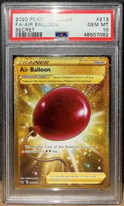 2020 Pokemon Air Balloon (Secret) 213/202 Sword & Shield Holo PSA 10 - Image 1