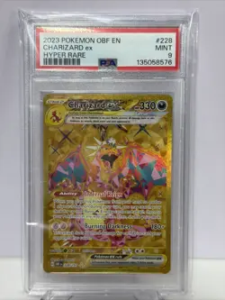 Pokemon Obsidian Flames Charizard ex Hyper Rare #228/197 PSA 9.0 MINT - Image 1