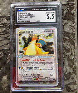 Pokemon TCG EX Dragon Dragonite ex Holo Ultra Rare 90/97 2003 CGC 5.5 - Image 1