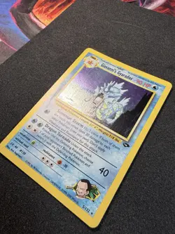Pokemon TCG Giovanni's Gyarados Holo Swirl 5/132 Gym Challenge NM- - Image 2