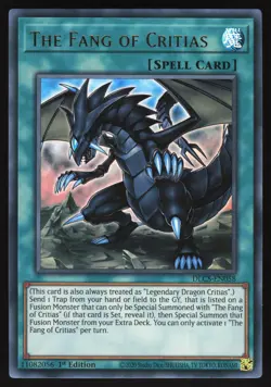 The Fang of Critias - DLCS-EN058 - Ultra Rare - 1st Edition Yugioh - Image 1