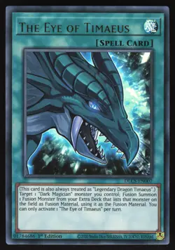 The Eye of Timaeus - DLCS-EN007 - Ultra Rare - 1st Edition Yugioh - Image 1