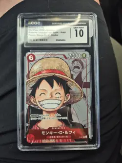 CGC 10 Monkey D. Luffy One Piece Manga Promo #P-001 25th Anniversary jpn - Image 1