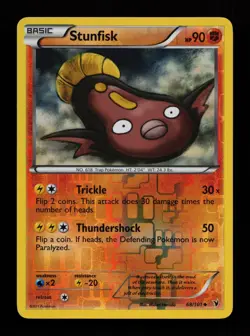 Stunfisk 68/101 Reverse Holo Uncommon Noble Victories Pokemon Cards - Image 1