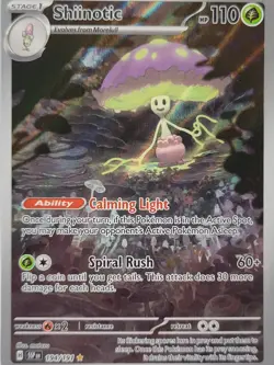 Shiinotic 194/191 Illustration Rare Secret Rare Pokemon Card NM SV Holo - Image 1