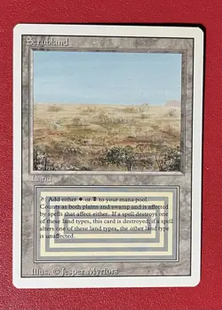 Scrubland Revised Edition Magic the Gathering Card Set - Image 1