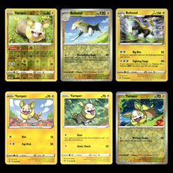 6x Yamper Lot 52 Sword Shield Battle Styles Pokemon Cards Collection Set TCG - Image 1