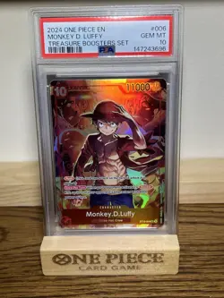 PSA 10 Monkey.D.Luffy (Treasure Booster Set) ST10-006 One Piece Promotion Card - Image 1