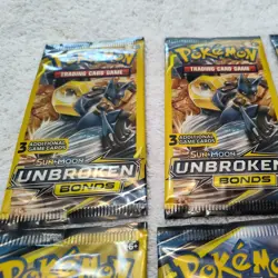 Lot of 6 Pokemon 2019 Unbroken Bonds 3 Card Booster Packs Unweighted New Sealed - Image 2