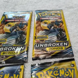 Lot of 6 Pokemon 2019 Unbroken Bonds 3 Card Booster Packs Unweighted New Sealed - Image 3