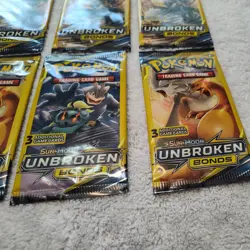 Lot of 6 Pokemon 2019 Unbroken Bonds 3 Card Booster Packs Unweighted New Sealed - Image 4