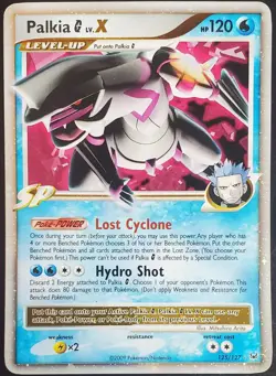 Pokemon Palkia G LV.X Ultra Rare Holo Platinum 2009 Card 125/127 120HP - Image 1