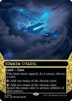 Sunken Citadel (Borderless) - Edge of Eternities: Stellar Sights - 41 - NM - MTG - Image 1