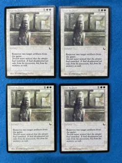 X4 MTG Dust to Dust *The Dark* White Pack Fresh NM+ Magic The Gathering Common - Image 1