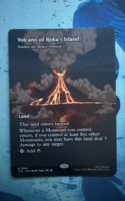 Volcano of Roku's Island - Valakut, the Molten Pinnacle (Borderless) Avatar: The - Image 1