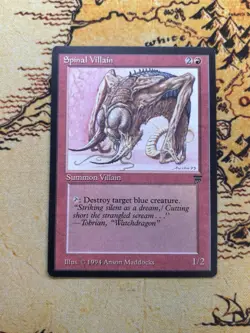 MTG Magic the Gathering Spinal Villain - Legends - Rare - NM - Image 1