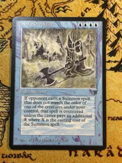 MTG Magic the Gathering Invoke "Prejudice" Legends LP Light Play English - Image 1