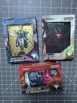 Magic The Gathering PINFINITY LE AR Enhanced Pin Set Lot Of 3 New Urza Mishra - Image 3