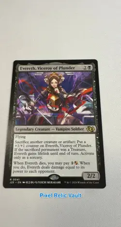 MTG - J25 - 41 - NM - Evereth, Viceroy of Plunder (Anime) - Magic - Image 2