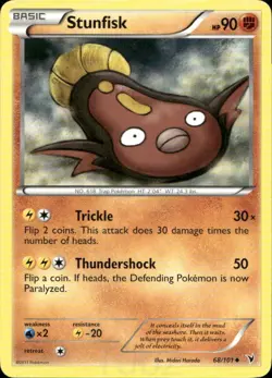 Stunfisk 68/101 Uncommon Noble Victories Pokemon Lightly Played - Image 1