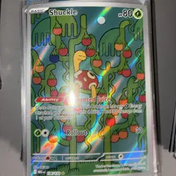 Pokemon TCG Shuckle 136/132 Me01: Mega Evolution Holo Illustration Rare NM - Image 2