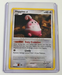 Happiny 52/123 Mysterious Treasures 2007 LP–NM Baby Pokemon - Image 1