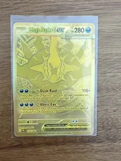 Mega Darkrai EX Gold Full Art Holo 120/084 PBL English Pokemon TCG - Pack Fresh - Image 1