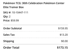 Pokemon Center Pokemon TCG 30th Celebration ETB Pikachu (SHIPS 9/16) - Image 2