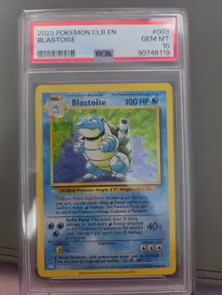 2023 Pokemon CLB EN #003 Blastoise PSA 10 GEM MINT TCG Classic Blastoise Deck - Image 1
