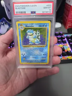 2023 Pokemon CLB EN #003 Blastoise PSA 10 GEM MINT TCG Classic Blastoise Deck - Image 3