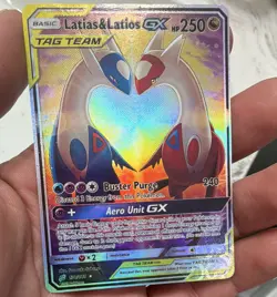 Pokemon Co. Latias & Latios GX 170/181 SM Team Up Ultra Rare FA Holo Eng - Image 1
