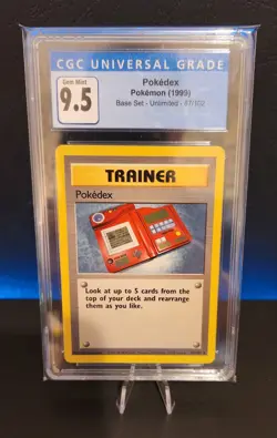 Pokemon Pokedex Base Set 87/102 1999 CGC 9.5 - Image 1