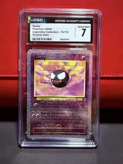 2002 Pokemon Legendary Collection Gastly Reverse Holo #76/110 - Image 1