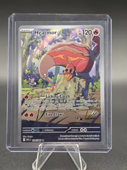 2025 Pokemon SCARLET&VIOLET HEATMOR FULL ART ILLUSTRATION RARE HOLO... - Image 1