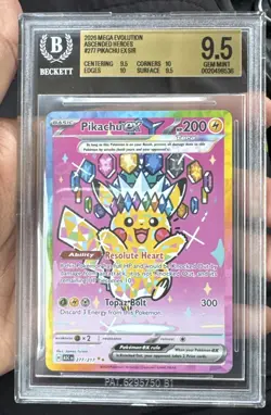 2026 Pokemon Pikachu ex 277/217 SIR Ascended Heroes BGS 9.5 Gem Mint - Image 1
