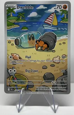 NM Pokemon Dwebble 129/086 Illustration Rare Holo English Black Bolt 129/086 - Image 1