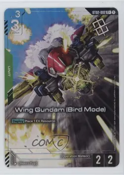 2025-Current Gundam Card Game Promos C+ Wing Gundam (Bird Mode) #ST02-002 - Image 1